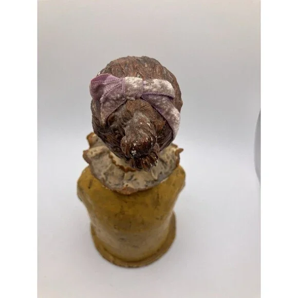 Mid Century Pin Cushion Antique Head Folk Art Paper Mache  Sergios Mexico - READ - Picture 3 of 7